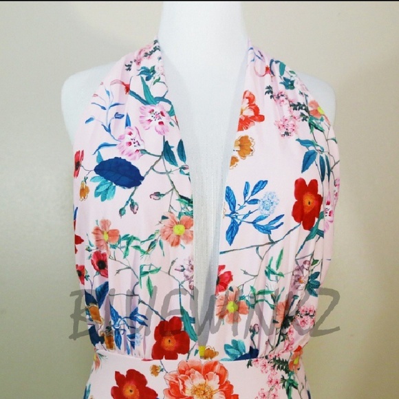 Pink Floral Bathing Suit - Picture 5 of 8